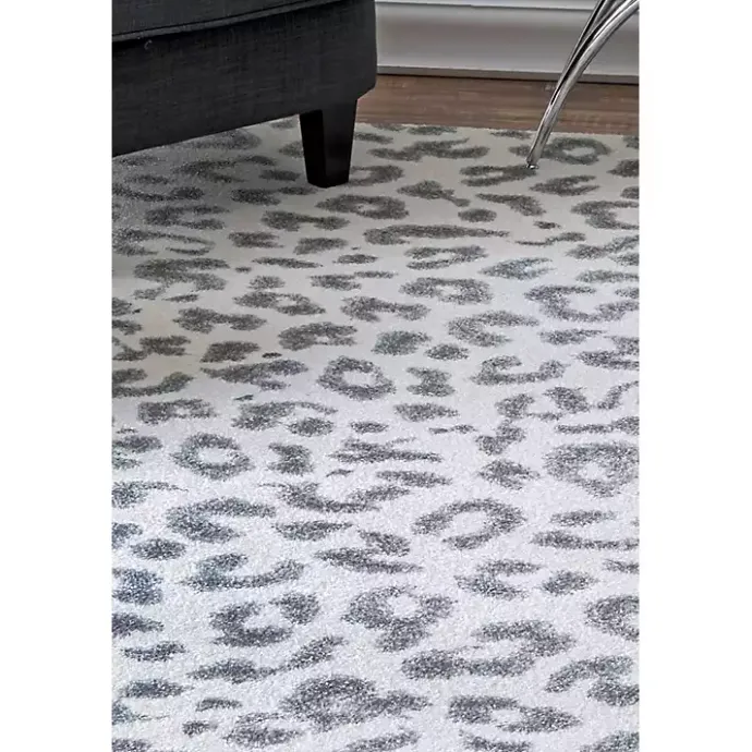 Best Kirklands Home Leopard Print Area Rug, 5x7 Gray