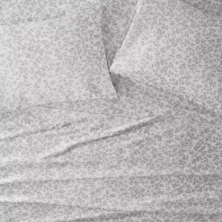 Hot Kirklands Home Gray Leopard Satin King 2-pc. Pillow Case Set