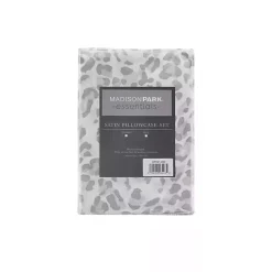 Discount Kirklands Home Gray Leopard Satin Standard 2-pc. Pillow Case Set