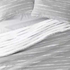 Outlet Kirklands Home Gray Linear Reversible 2-pc. Twin Quilt Set