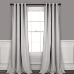 Clearance Kirklands Home Lush Insulated Curtain Panel Set, 95 in. Gray