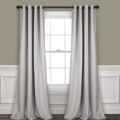 Kirklands Home Lush Insulated Curtain Panel Set, 120 in. Gray