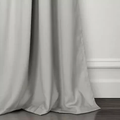 Kirklands Home Lush Insulated Curtain Panel Set, 120 in. Gray
