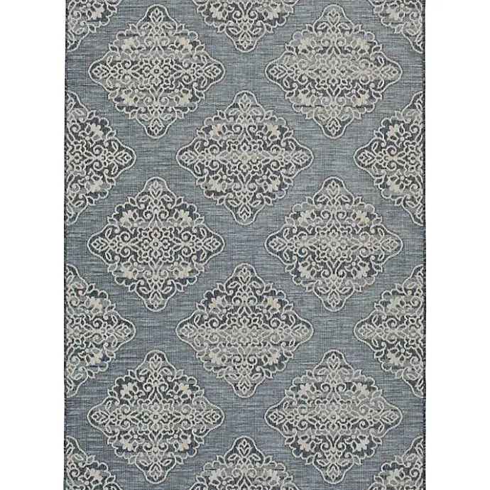 Online Kirklands Home Medallion Devora Indoor/Outdoor Area Rug, 7x9 Gray