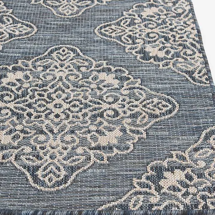Online Kirklands Home Medallion Devora Indoor/Outdoor Area Rug, 7x9 Gray