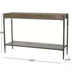 Clearance Kirklands Home Gray Metal and Wood Console Table