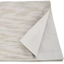 Hot Kirklands Home Gray Metallic Woven Stripe Table Runner