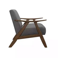Online Kirklands Home Mid-Century Hazel Wood Frame Accent Chair Gray