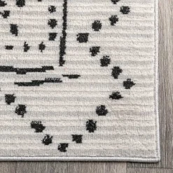 Clearance Kirklands Home Gray Millie Dotted Trellis Area Rug, 9x12