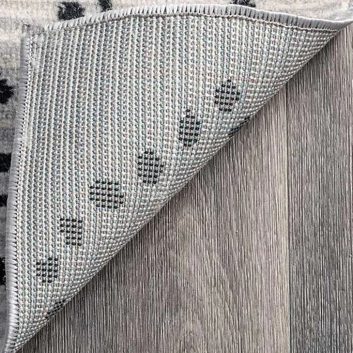 Clearance Kirklands Home Gray Millie Dotted Trellis Area Rug, 9x12