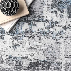 Discount Kirklands Home Gray Modern Abstract Washable Runner