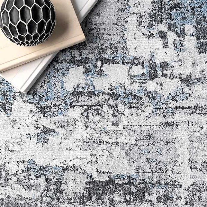 Discount Kirklands Home Gray Modern Abstract Washable Runner