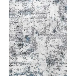 Clearance Kirklands Home Gray Modern Abstract Washable Area Rug, 3x5