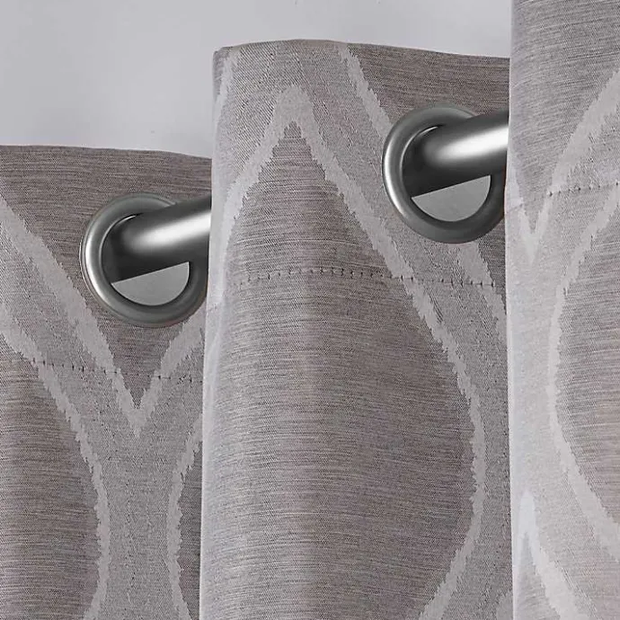 Outlet Kirklands Home Monte Curtain Panel Set, 108 in. Gray