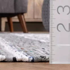 Online Kirklands Home Gray Mottled Stripe Tassel Area Rug, 8x10