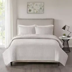 Outlet Kirklands Home Nash 3-pc. Reversible King Coverlet Set Gray