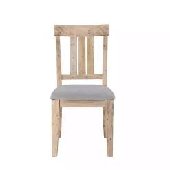 Kirklands Home Gray Natural Wooden Sonoma Dining Chairs, Set of 2 Tan