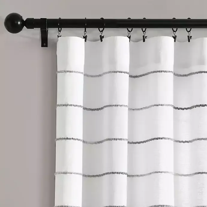 Online Kirklands Home Gray Ombre Stripe Curtain Panel Set, 95 in.
