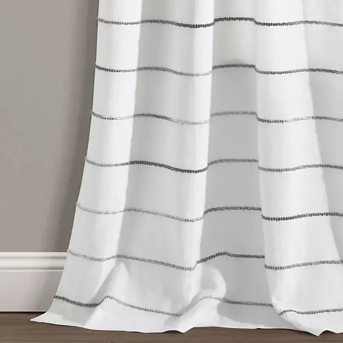 Online Kirklands Home Gray Ombre Stripe Curtain Panel Set, 95 in.