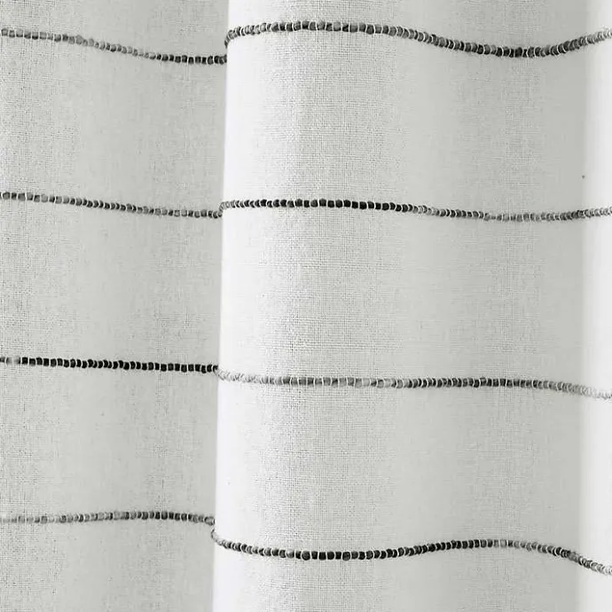 Online Kirklands Home Gray Ombre Stripe Curtain Panel Set, 95 in.