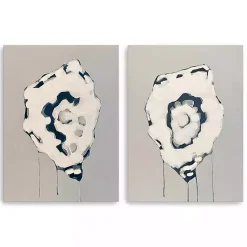 Hot Kirklands Home Gray Oysters Canvas Art Prints, Set of 2