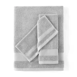 Clearance Kirklands Home 6-pc. Essential Cotton Bath Towels Gray