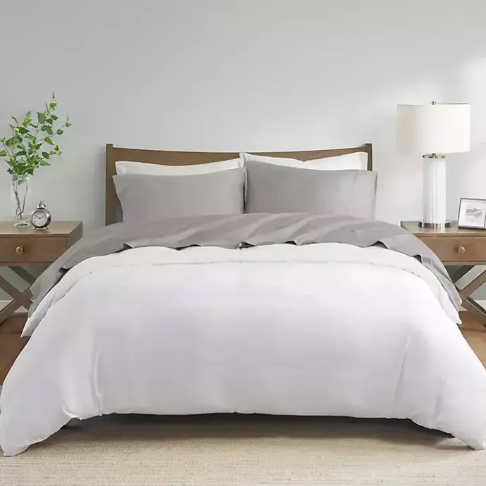 Best Kirklands Home Pima Cotton Sateen 4-pc. King Sheet Set Gray