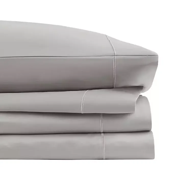 Best Kirklands Home Pima Cotton Sateen 4-pc. King Sheet Set Gray