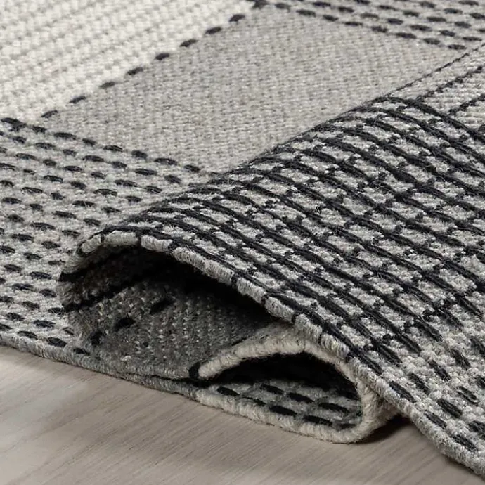 Outlet Kirklands Home Plaid Emily Henderson x RugsUSA Area Rug, 3x5 Gray