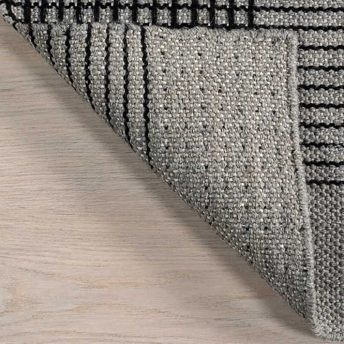 Outlet Kirklands Home Plaid Emily Henderson x RugsUSA Area Rug, 3x5 Gray