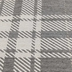 Kirklands Home Priya Plaid Indoor/Outdoor Area Rug, 7x9 Gray