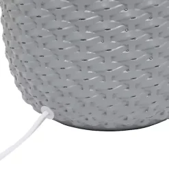 Hot Kirklands Home Purled Ceramic Table Lamp Gray