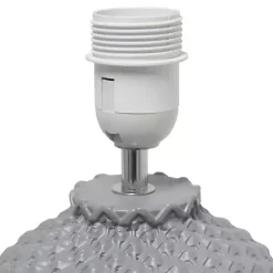Hot Kirklands Home Purled Ceramic Table Lamp Gray