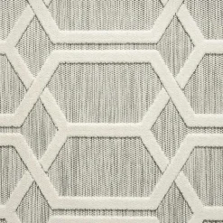 Best Kirklands Home Gray Raised Honeycomb Indoor/Outdoor Area Rug, 7x9