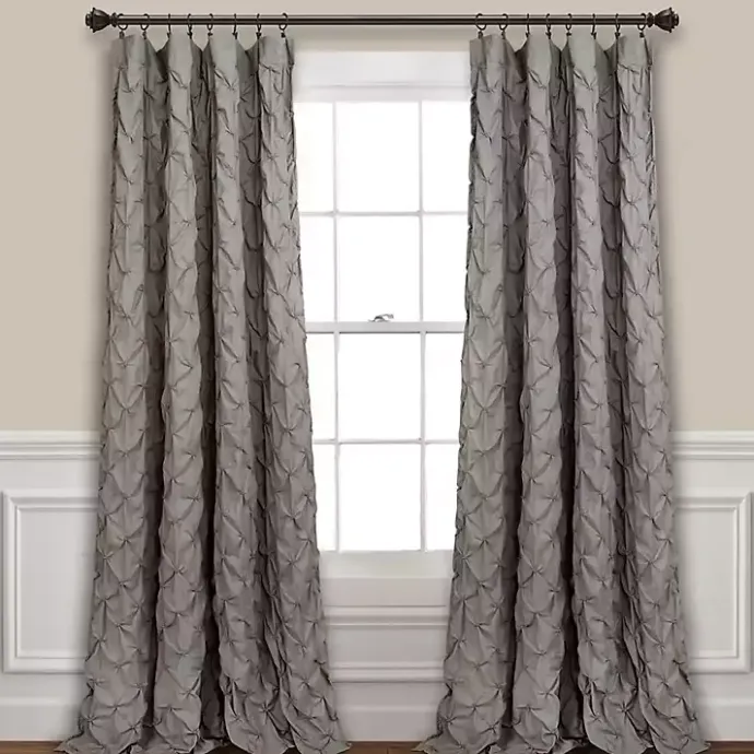 Clearance Kirklands Home Ravello Pintuck Curtain Panel, 84 in. Gray