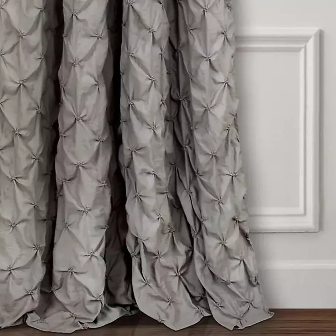 Clearance Kirklands Home Ravello Pintuck Curtain Panel, 84 in. Gray