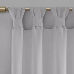 Discount Kirklands Home Rosette Tab Top Curtain Panel, 95 in. Gray