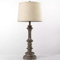 New Kirklands Home Savannah Spindle Table Lamp Gray