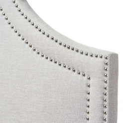 New Kirklands Home Scalloped Corner Queen Headboard Gray