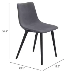 Sale Kirklands Home Scooped Daniel Dining Chairs, Set of 2 Gray