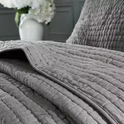 Online Kirklands Home Serene Quilted 3-pc. King Coverlet Set Gray