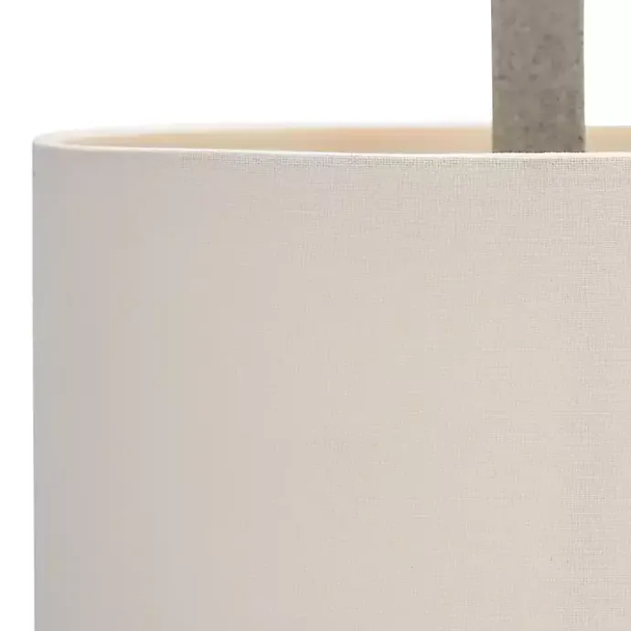 Kirklands Home Gray Stacked Blocks Table Lamp Ivory