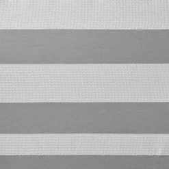 Best Kirklands Home Stripe Waffle Weave Shower Curtain Gray