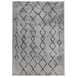 Hot Kirklands Home Striped Diamond Area Rug, 8x10 Gray