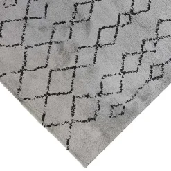 Hot Kirklands Home Striped Diamond Area Rug, 8x10 Gray
