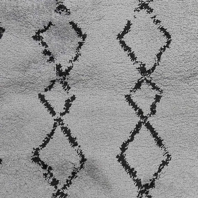 Hot Kirklands Home Striped Diamond Area Rug, 8x10 Gray