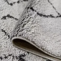 Online Kirklands Home Striped Diamond Runner Gray