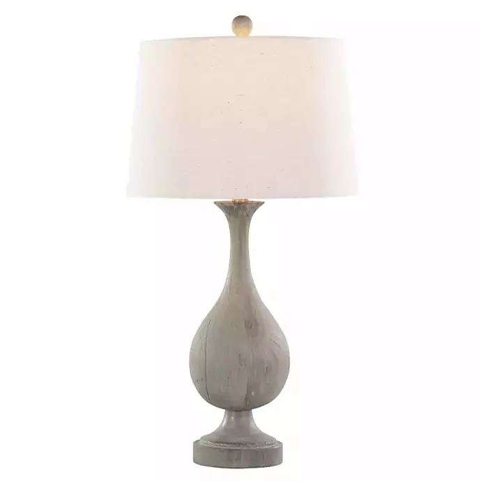 Outlet Kirklands Home Gray Teardrop Table Lamps, Set of 2 White