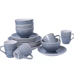 Online Kirklands Home Tessa 16-pc. Dinnerware Set Gray