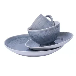 Online Kirklands Home Tessa 16-pc. Dinnerware Set Gray
